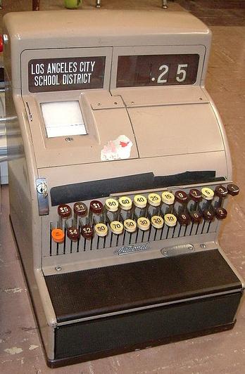 Manual cash register